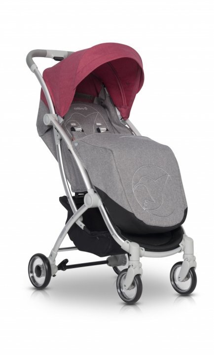 Colibro Carucior sport cu pliere compacta cadru ultra usor din aluminiu cu spatar ajustabil cu Pelerina si Husa de picioruse incluse Clip Chili