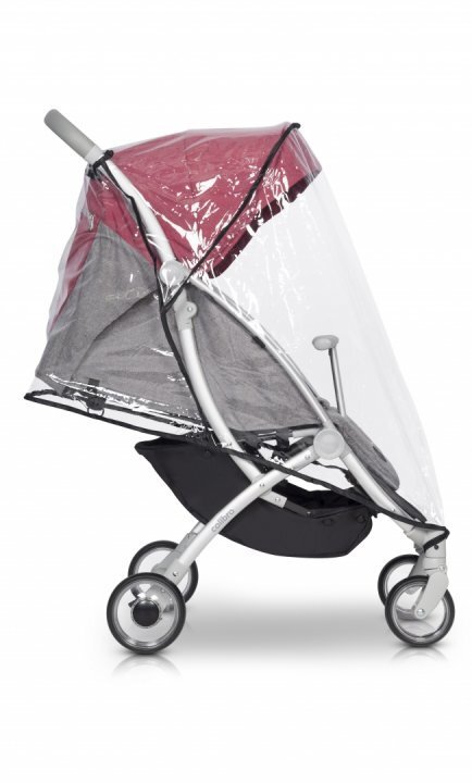 Colibro Carucior sport cu pliere compacta cadru ultra usor din aluminiu cu spatar ajustabil cu Pelerina si Husa de picioruse incluse Clip Chili