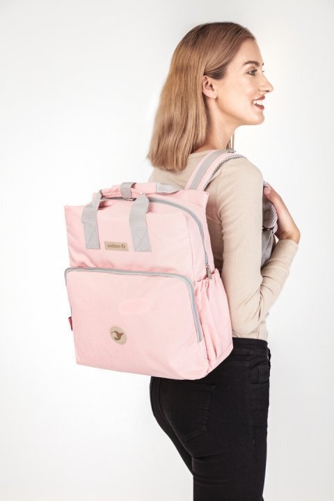 Colibro Geanta atasabila de carucior cu bretele reglabile si 10 buzunare Pop 36 x 30 x 15 cm Flamingo