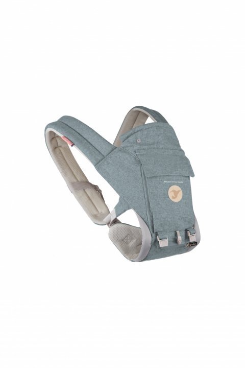 Colibro Marsupiu ergonomic 6 in 1 Honey cu scaun detasabil Curelele late si confortabile Baza ergonomica rigida Curele late si ajustabile Cool