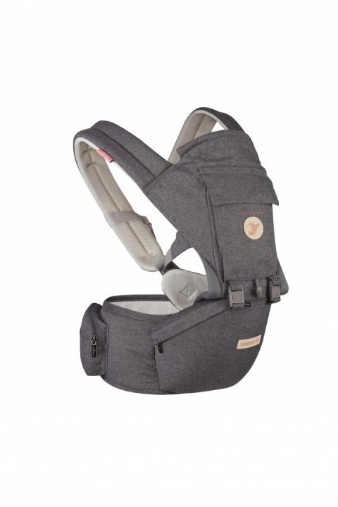 Colibro Marsupiu ergonomic 6 in 1 Honey cu scaun detasabil Curelele late si confortabile Baza ergonomica rigida Curele late si ajustabile Onyx
