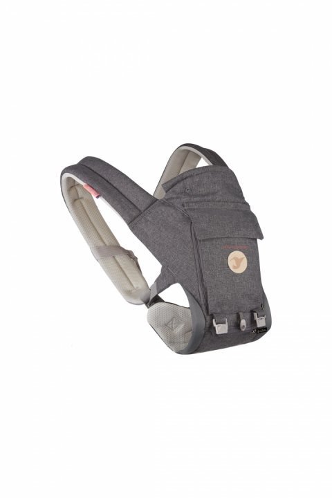 Colibro Marsupiu ergonomic 6 in 1 Honey cu scaun detasabil Curelele late si confortabile Baza ergonomica rigida Curele late si ajustabile Onyx