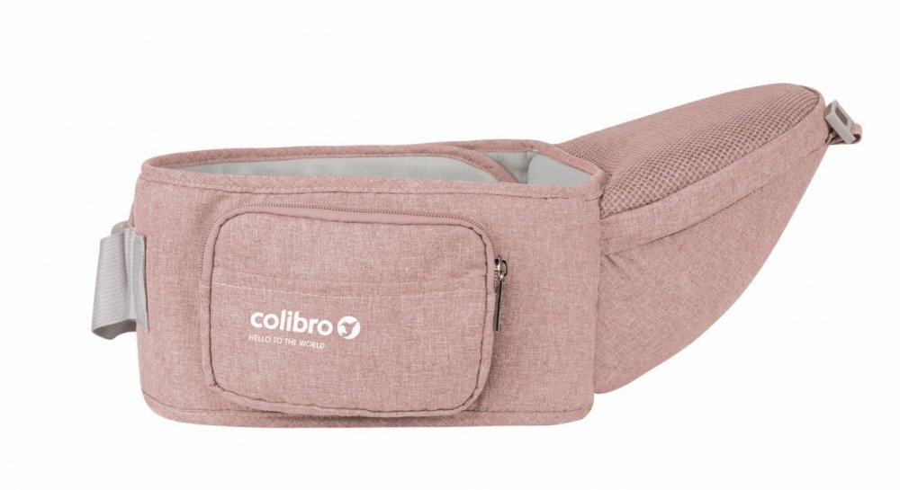 Colibro Marsupiu ergonomic 6 in 1 Honey cu scaun detasabil Curelele late si confortabile Baza ergonomica rigida Curele late si ajustabile Sweet pink