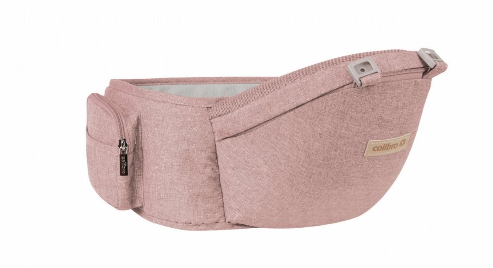 Colibro Marsupiu ergonomic 6 in 1 Honey cu scaun detasabil Curelele late si confortabile Baza ergonomica rigida Curele late si ajustabile Sweet pink