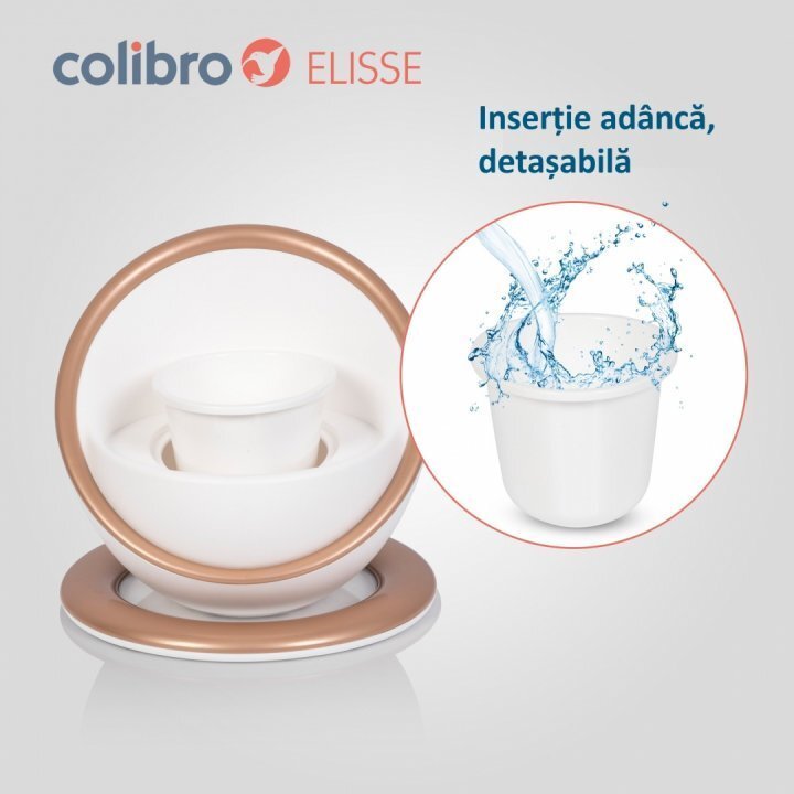 Colibro Olita pentru copii Elisse Premium prevazuta cu spatar capac si baza aderenta sezut moale vas interior detasabil Copper