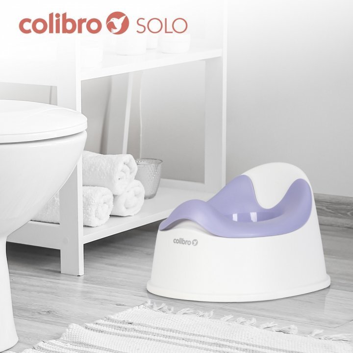 Colibro Olita pentru copii Solo cu vas colector detasabil forma ergonomica picioare stabilizatoare din cauciuc Lila