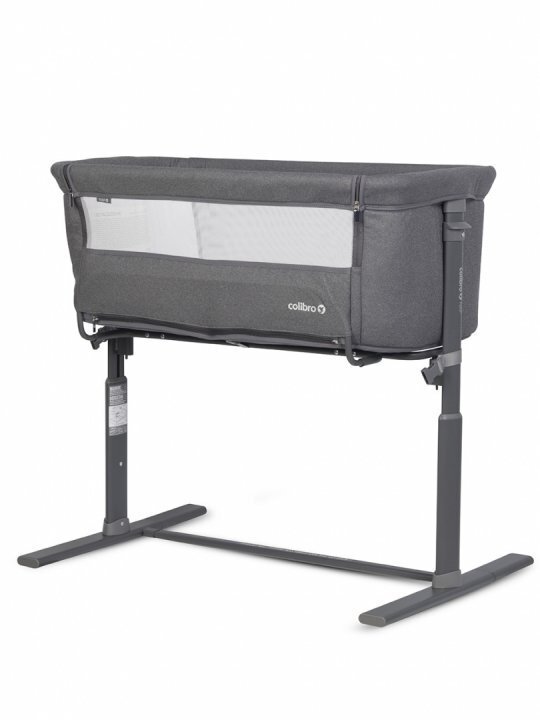 Colibro Patut Co-Sleeper 2 in 1 pentru copii Nap Bassinet cu saltea inclusa inaltime reglabila pe 9 nivele si unghi de inclinare de 30 de grade dimensiuni 90 x 58 cm Onyx