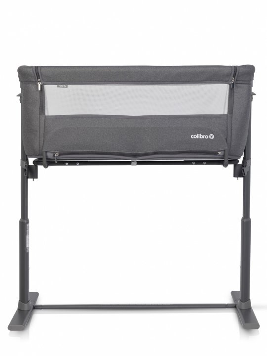 Colibro Patut Co-Sleeper 2 in 1 pentru copii Nap Bassinet cu saltea inclusa inaltime reglabila pe 9 nivele si unghi de inclinare de 30 de grade dimensiuni 90 x 58 cm Onyx
