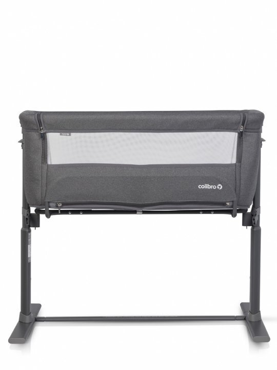 Colibro Patut Co-Sleeper 2 in 1 pentru copii Nap Bassinet cu saltea inclusa inaltime reglabila pe 9 nivele si unghi de inclinare de 30 de grade dimensiuni 90 x 58 cm Onyx