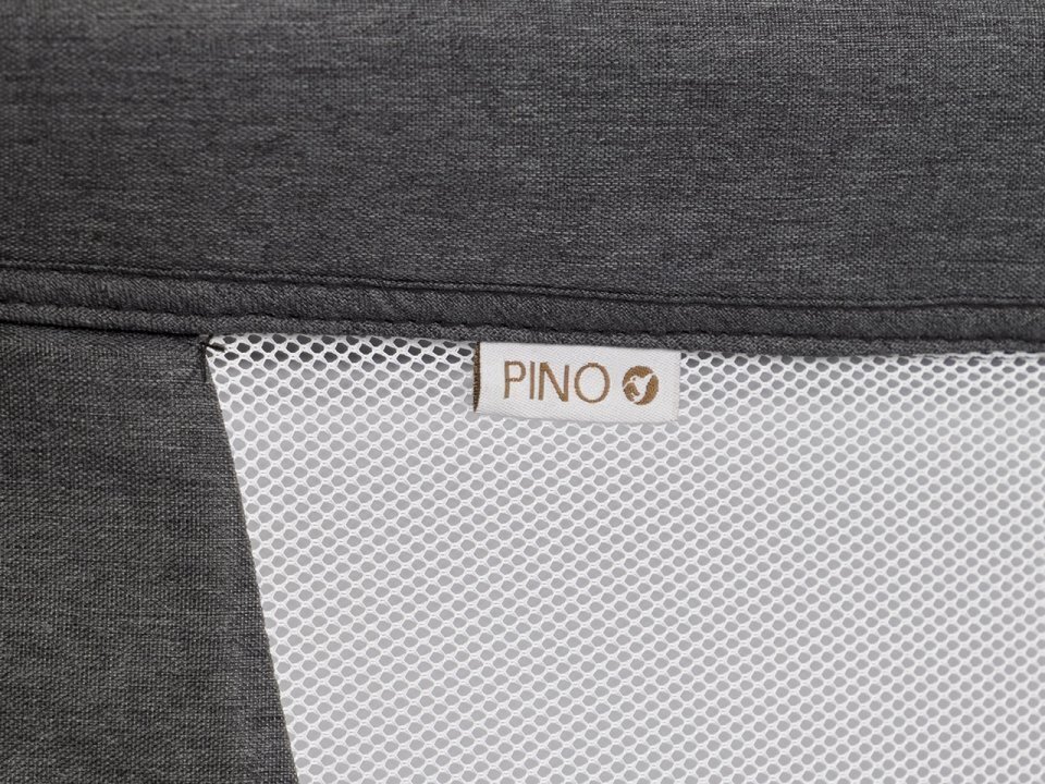 Colibro Patut nou nascut Pino Onyx 90x53 cm cu saltea si protectie contra insectelor picioare de lemn