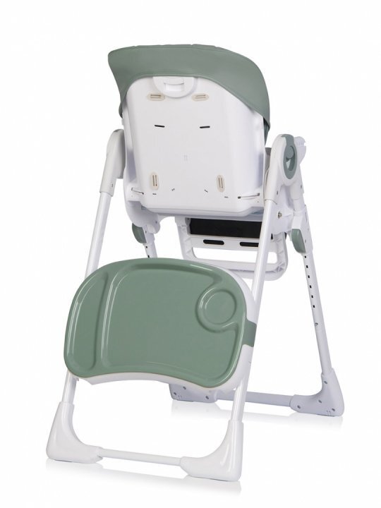 Colibro Scaun de masa multifunctional 2 in 1 pliabil reglabil pe inaltime cu Centura de siguranta si 2 tavite de servire Noto Agava