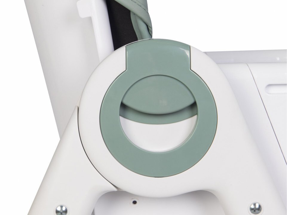 Colibro Scaun de masa multifunctional 2 in 1 pliabil reglabil pe inaltime cu Centura de siguranta si 2 tavite de servire Noto Agava