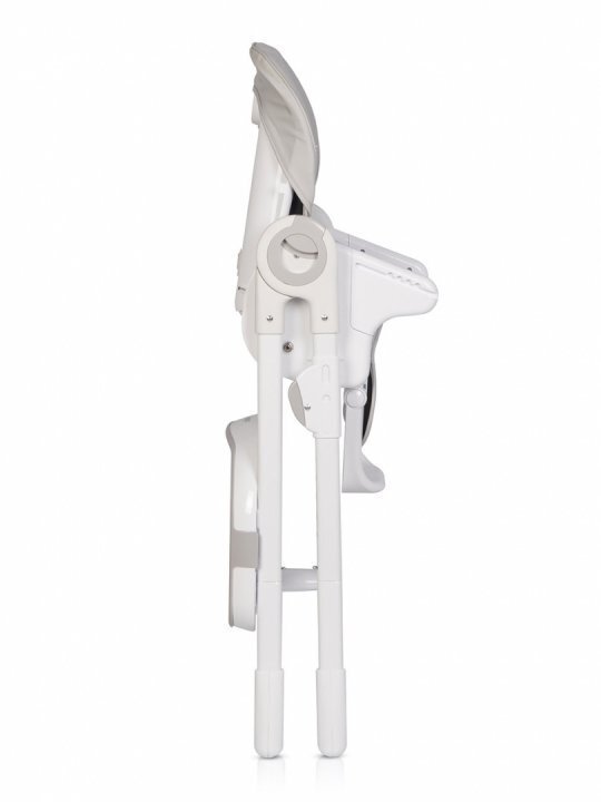 Colibro Scaun de masa multifunctional 2 in 1 pliabil reglabil pe inaltime cu Centura de siguranta si 2 tavite de servire Noto Dove