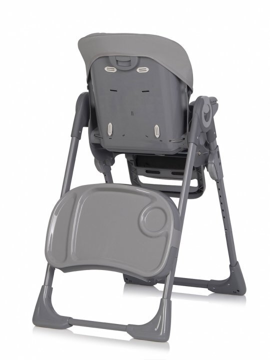 Colibro Scaun de masa multifunctional 2 in 1 pliabil reglabil pe inaltime cu Centura de siguranta si 2 tavite de servire Noto Onyx