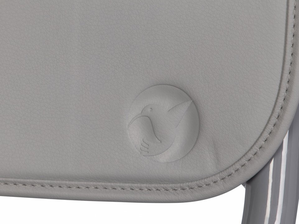 Colibro Scaun de masa multifunctional 2 in 1 pliabil reglabil pe inaltime cu Centura de siguranta si 2 tavite de servire Noto Onyx