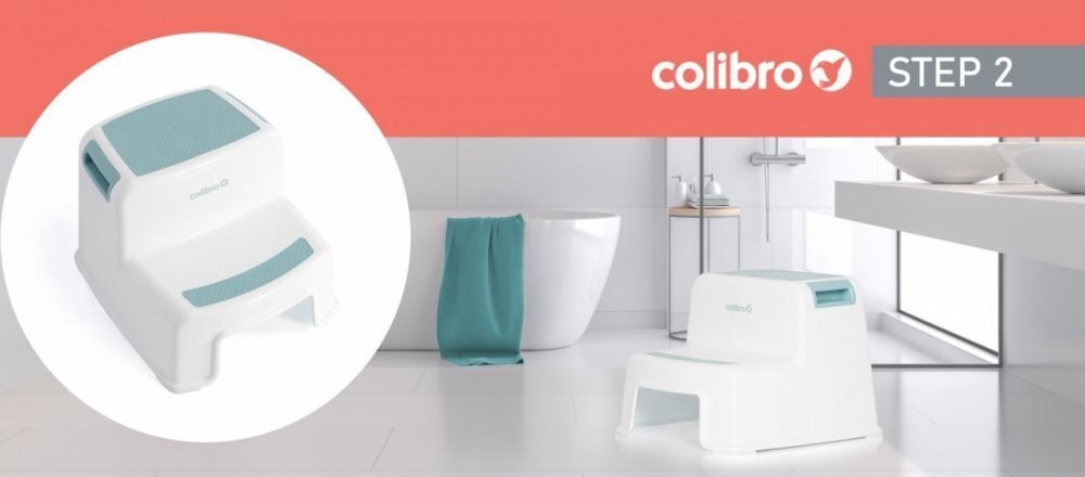 Colibro Treapta inaltatoare dubla multifunctionala Step Two cu suprafata si baza antialunecare Cool 36 x 32 x 27 cm