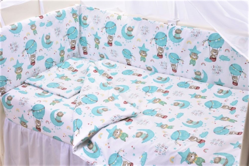 Confort Family Aparatoare laterala patut 180x33 cm model Ursuleti in balon