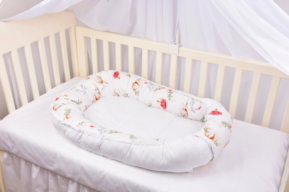 Confort Family Babynest model flori de bumbac 0-12 luni