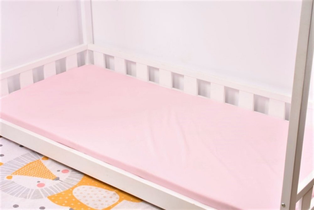 Confort Family Cearsaf pat 90x200x10 cm bumbac model roz