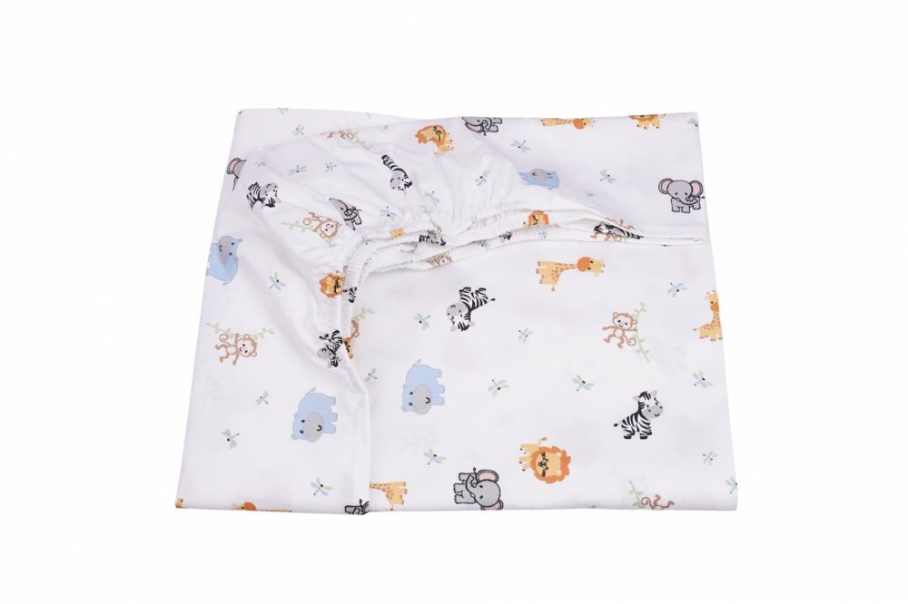 Confort Family Cearsaf patut 120x60 cm bumbac model animalute safari