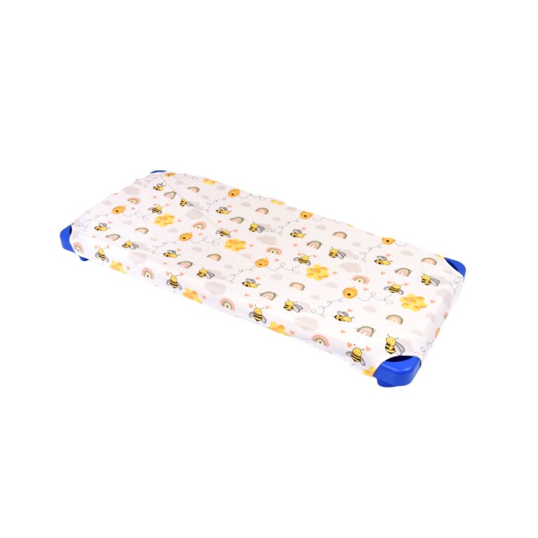 Confort Family Cearsaf patut gradinita si cresa stivuibil bumbac model albinute