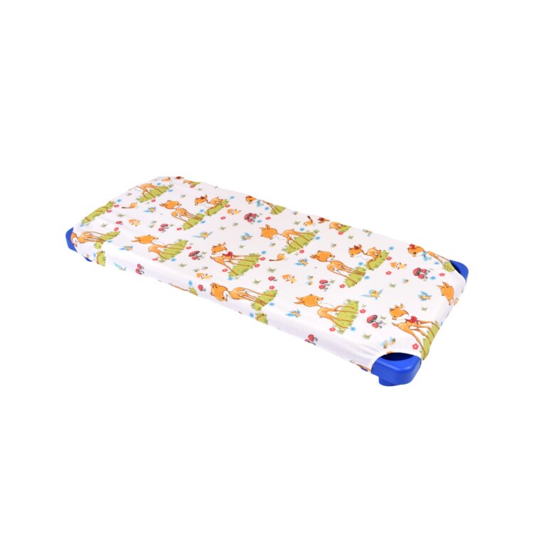 Confort Family Cearsaf patut gradinita si cresa stivuibil bumbac model caprioare