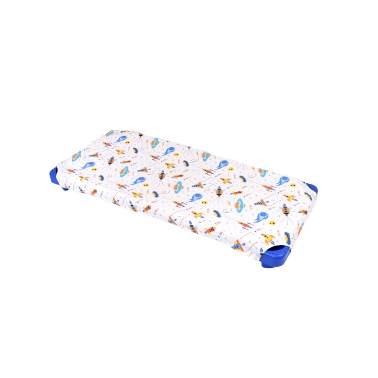 Confort Family Cearsaf patut gradinita si cresa stivuibil bumbac model comete si planete