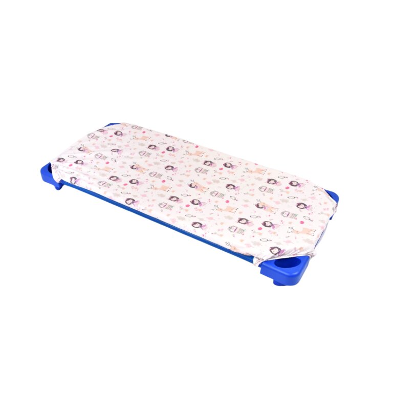 Confort Family Cearsaf patut gradinita si cresa stivuibil bumbac model fetite