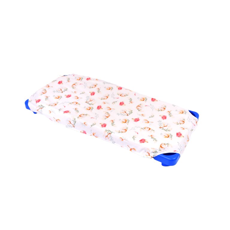 Confort Family Cearsaf patut gradinita si cresa stivuibil bumbac model flori de bumbac