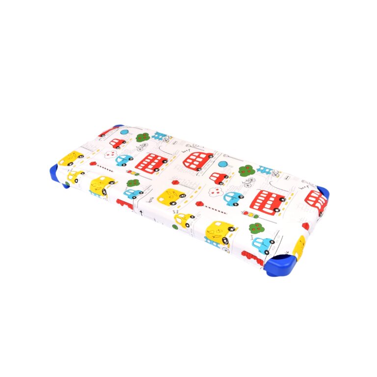 Confort Family Cearsaf patut gradinita si cresa stivuibil bumbac model masinute colorate