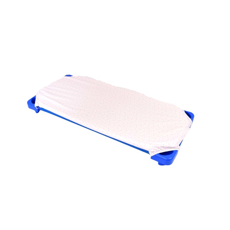 Confort Family Cearsaf patut gradinita si cresa stivuibil bumbac model stelute mici roz