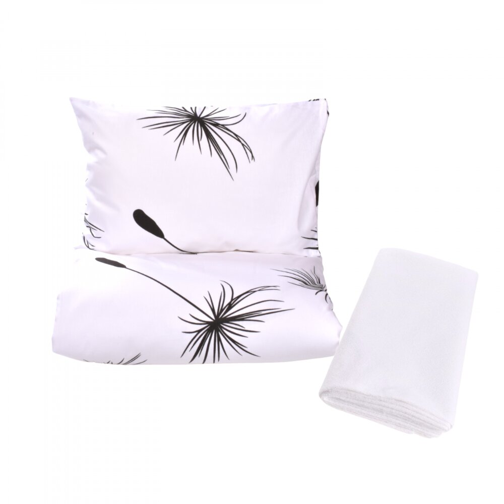Confort Family Lenjerie 3 piese model Papadii + Protectie impermeabila patut 120x60 cm