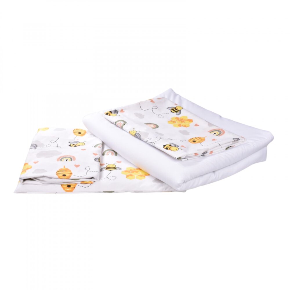 Confort Family Lenjerie 5 piese patut 120x60 cm bumbac model Albinute