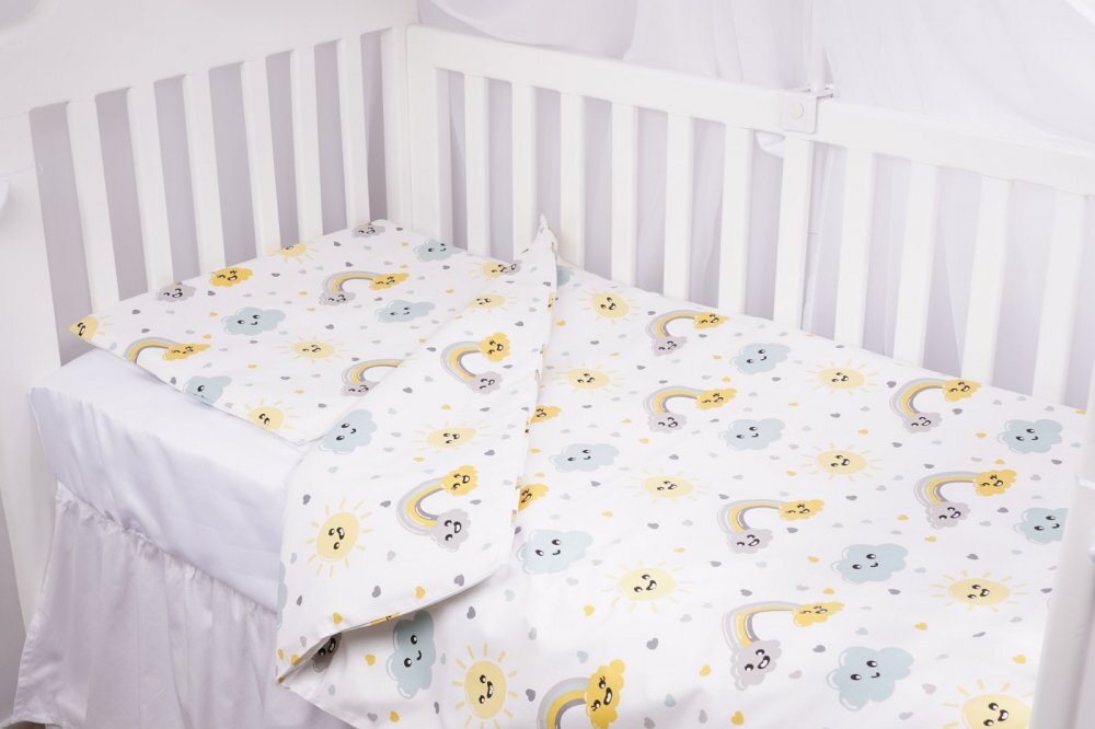 Confort Family Lenjerie 5 piese patut 120x60 cm bumbac model curcubee si norisori