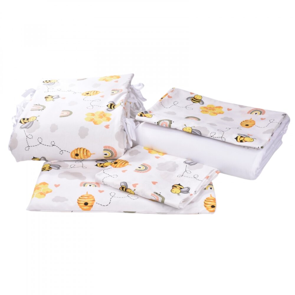 Confort Family Lenjerie 6 piese patut 120x60 cm bumbac model Albinute