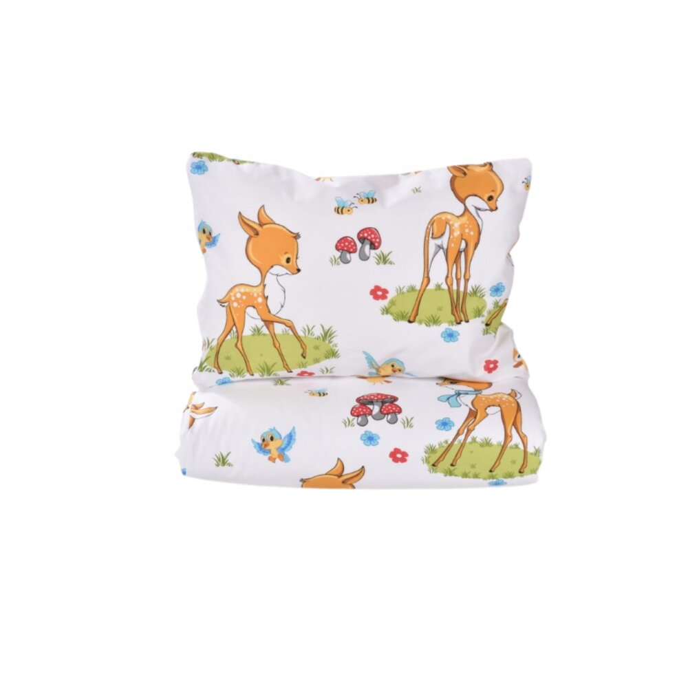 Confort Family Lenjerie 6 piese patut 120x60 cm bumbac model Caprioare