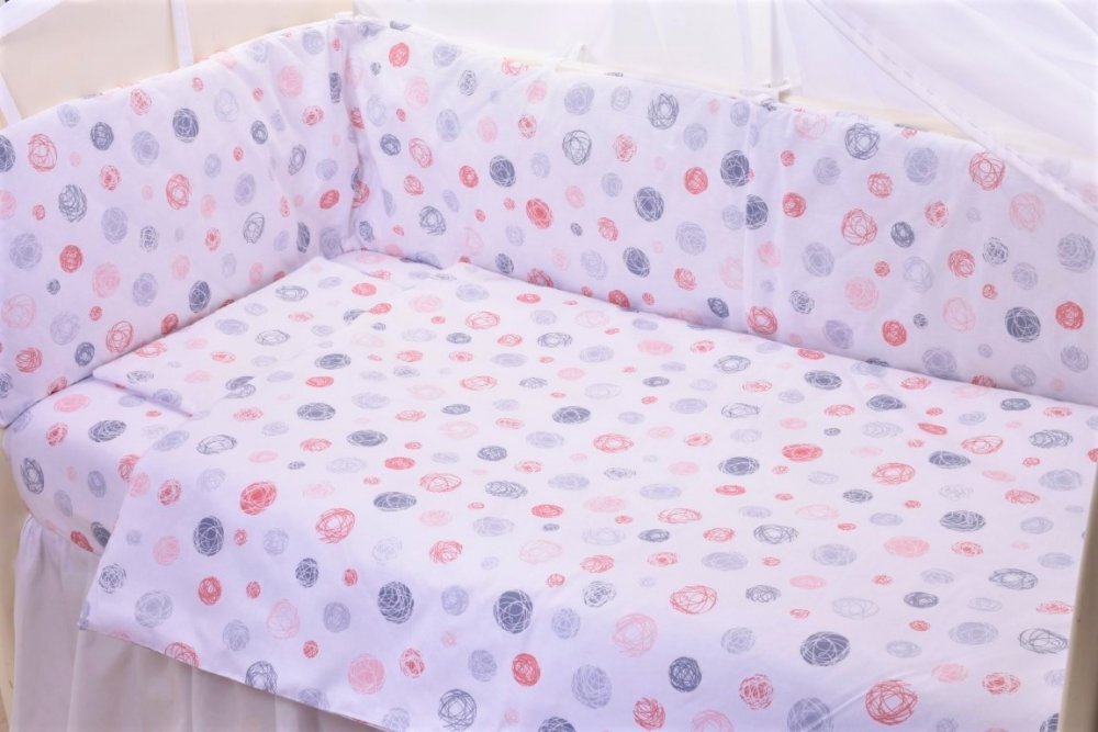 Confort Family Lenjerie 6 piese patut 120x60 cm bumbac model Ghemotoace