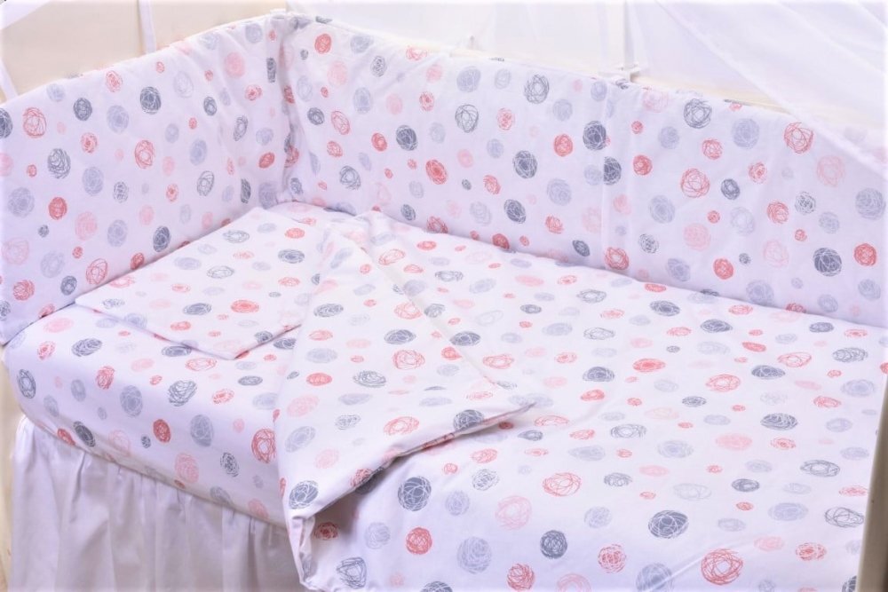 Confort Family Lenjerie 6 piese patut 120x60 cm bumbac model Ghemotoace