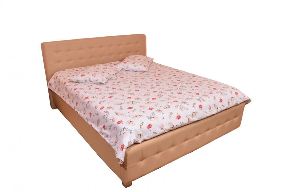 Confort Family Lenjerie din bumbac pentru pat dublu model flori de bumbac