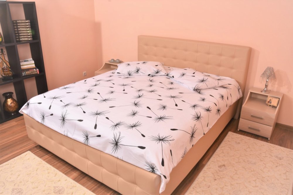 Confort Family Lenjerie din bumbac pentru pat dublu model papadii