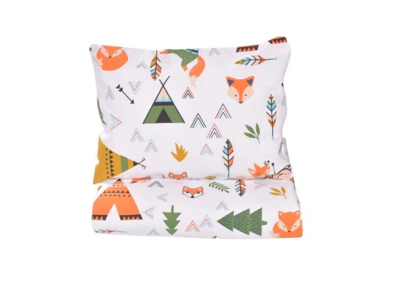 Confort Family Lenjerie patut cu 3 piese 120x60 cm din bumbac model Animalute