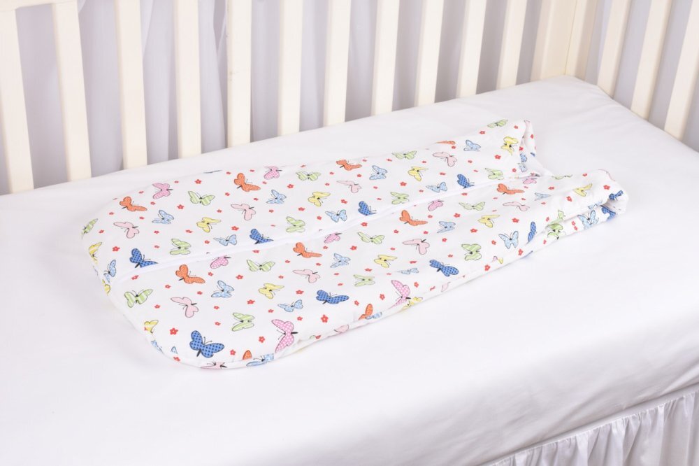 Confort Family Saculet de dormit gros din bumbac model fluturasi 12-24 luni