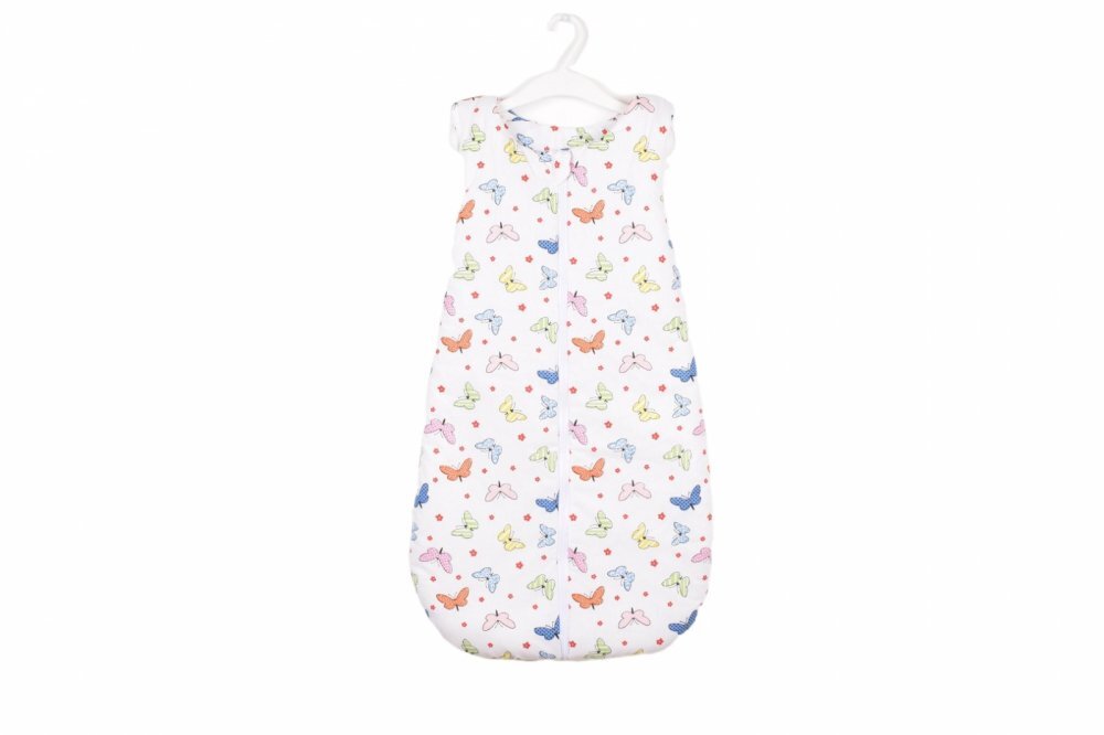Confort Family Saculet de dormit gros din bumbac model fluturasi 12-24 luni