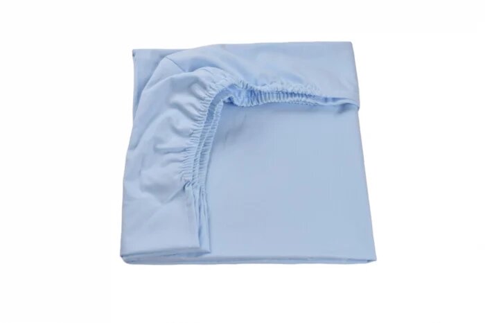 Confort Family Set 2 cearsafuri pentru patut 120x60 cm din bumbac Bleu ursuleti in balon