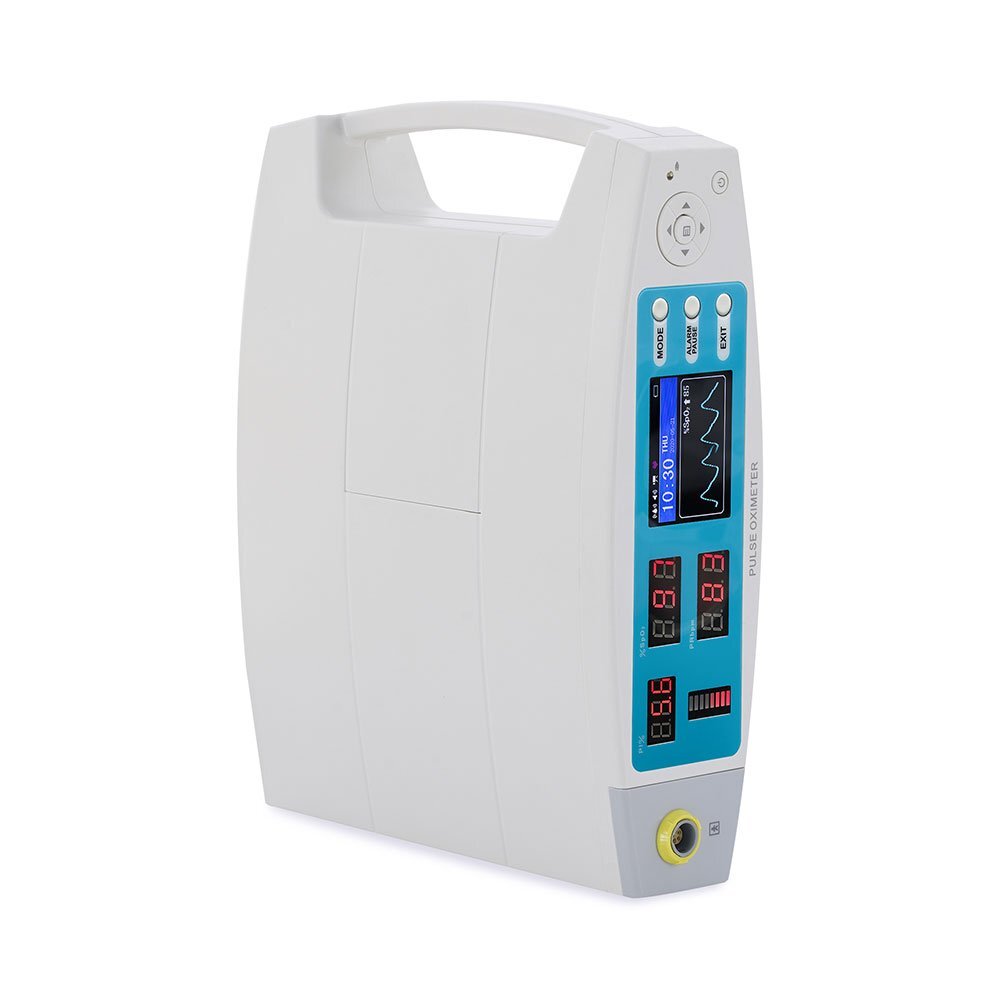 Contec Pulsoximetru profesional CMS70A cu senzor adulti si neonatal cablu extensie masoara saturatia de oxigen si rata pulsului