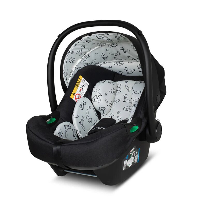 COSATTO Carucior pentru copii Giggle 4 Foxed 3 in 1 cu sezut reversibil sasiu din aluminiu suspensie bara detasabila maner telescopic greutate admisa 25 kg