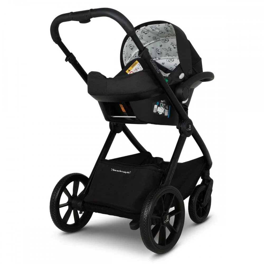 COSATTO Carucior pentru copii Giggle 4 Foxed cu baza isofix sezut reversibil sasiu din aluminiu suspensie bara detasabila maner telescopic accesorii greutate admisa 25 kg