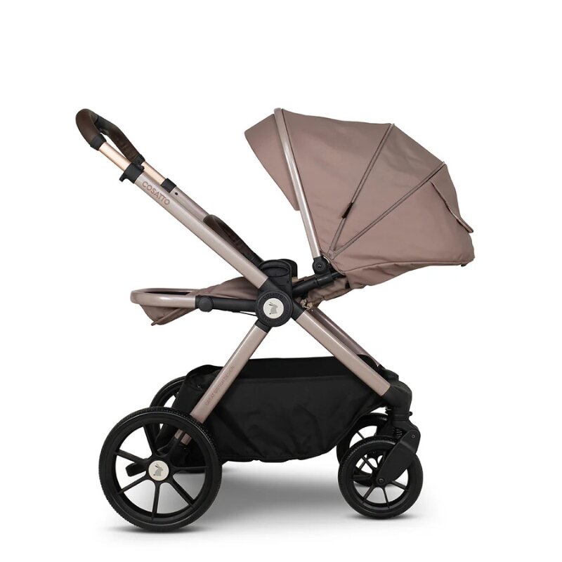 COSATTO Carucior pentru copii Giggle 4 Lollop 3 in 1 cu sezut reversibil sasiu din aluminiu suspensie bara detasabila maner telescopic greutate admisa 25 kg