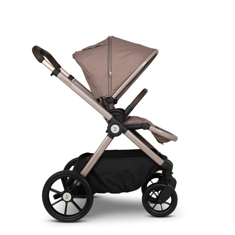 COSATTO Carucior pentru copii Giggle 4 Lollop 3 in 1 cu sezut reversibil sasiu din aluminiu suspensie bara detasabila maner telescopic greutate admisa 25 kg
