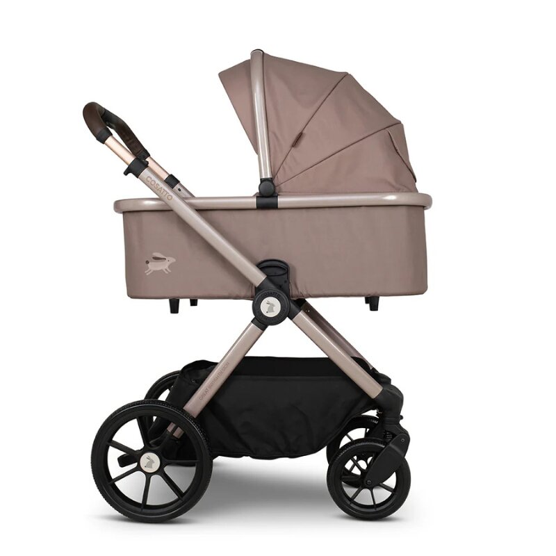 COSATTO Carucior pentru copii Giggle 4 Lollop 3 in 1 cu sezut reversibil sasiu din aluminiu suspensie bara detasabila maner telescopic greutate admisa 25 kg
